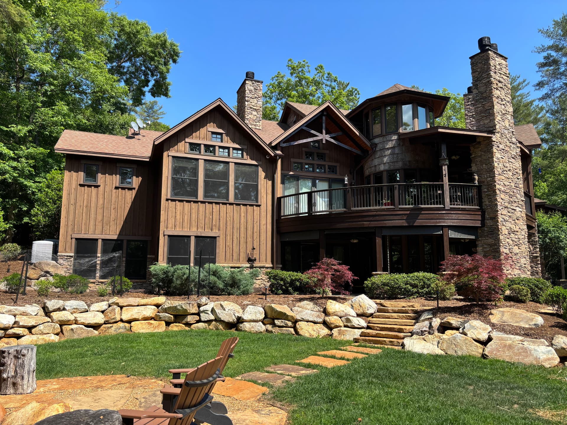Gallery photos for Chemical Water Spot Removal on a Lake James Home: Image #7