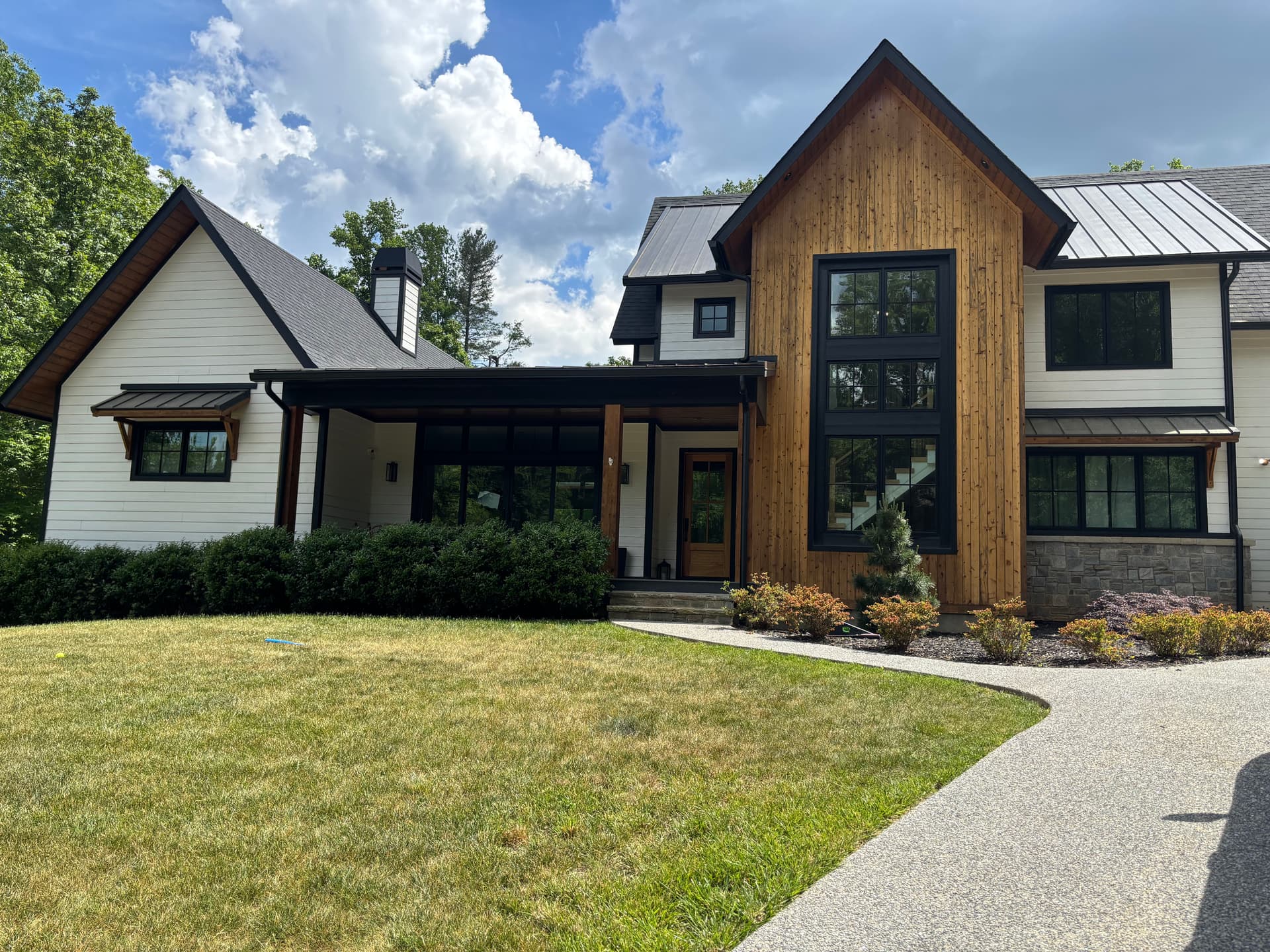 Pollen Season Window Cleaning on a Corner Home image